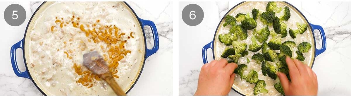 How to make One Pot Chicken Mac and Cheese with Broccoli