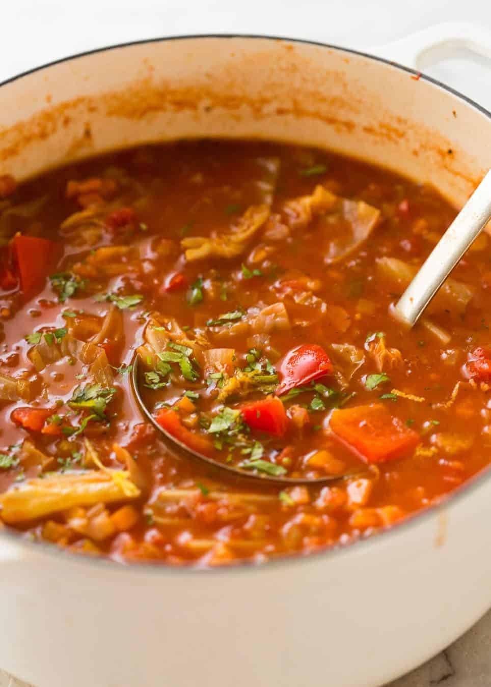 Ultra Tasty Healthy Vegetable Soup - My version of the Zero Weight Watchers Points soup. This has 0.4 points but it's countless times tastier! recipetineats.com