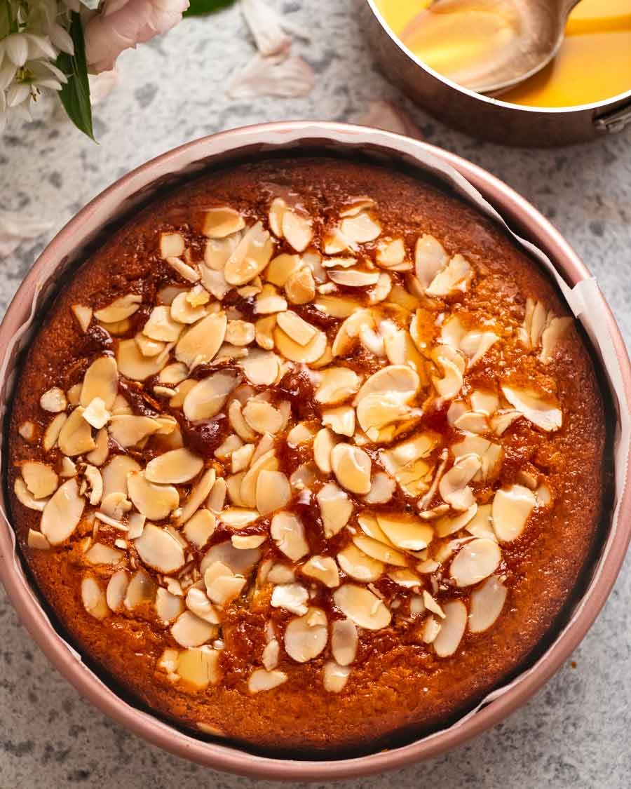 Overhead photo of Honey Cake